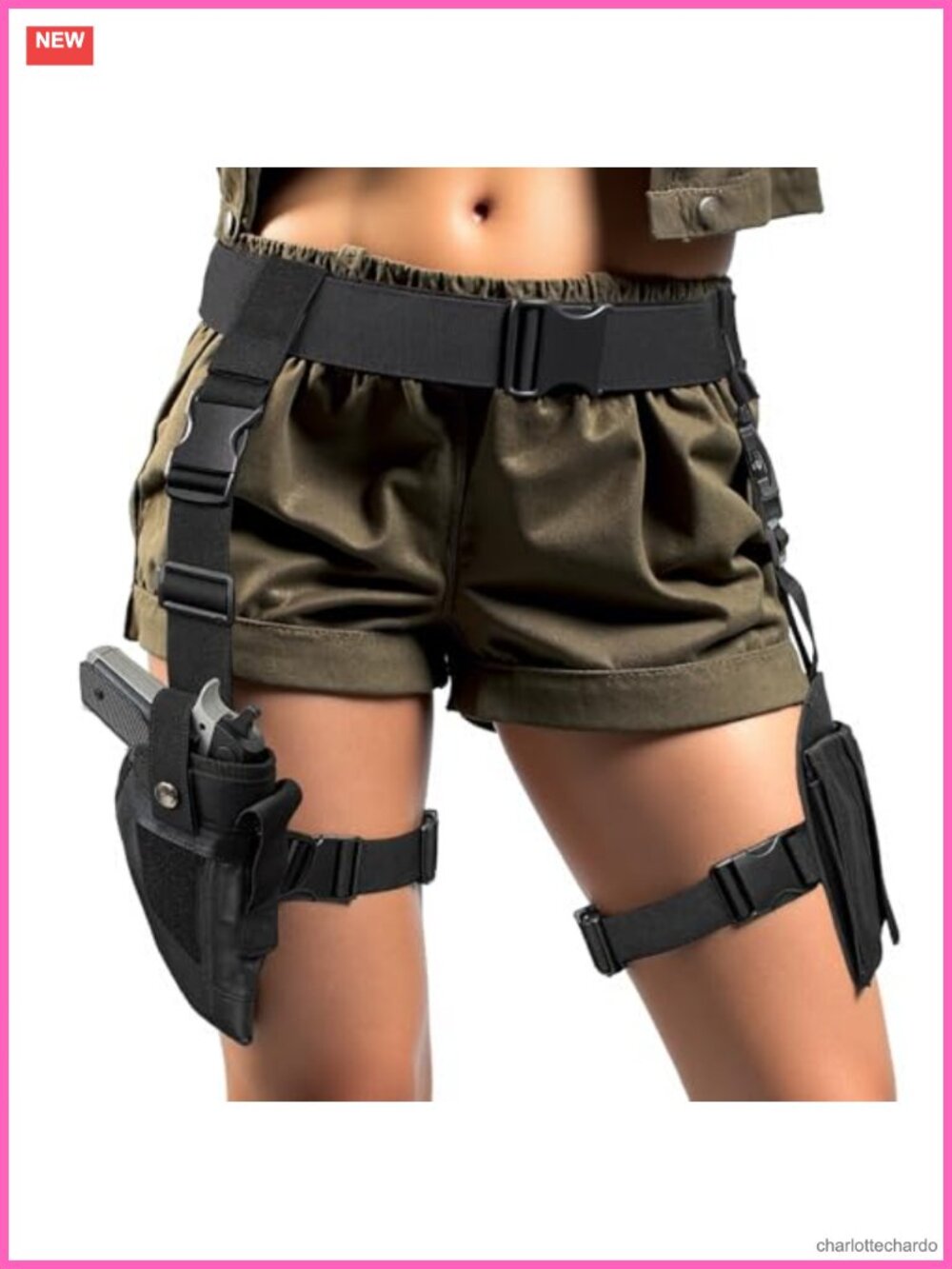 Thigh Holster & Belt Set Adjustable Cosplay Costume Accessory